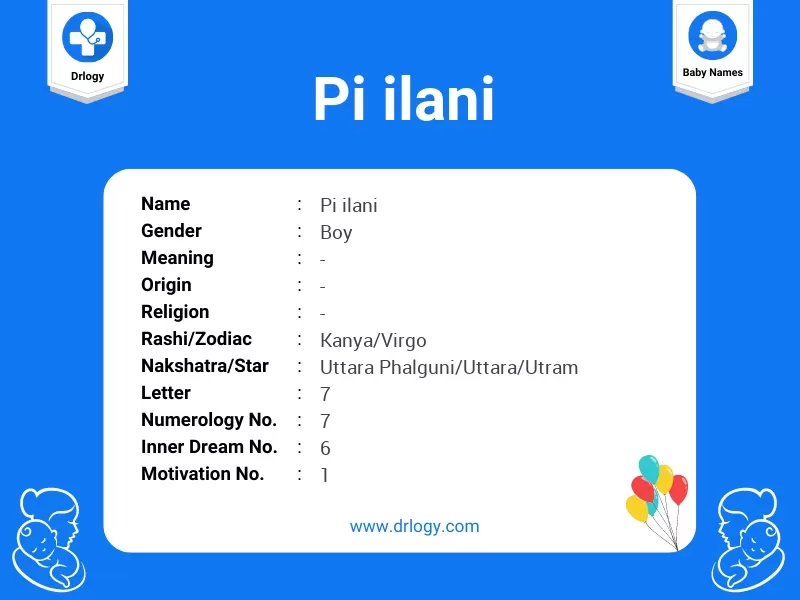 Pi Ilani Name Meaning